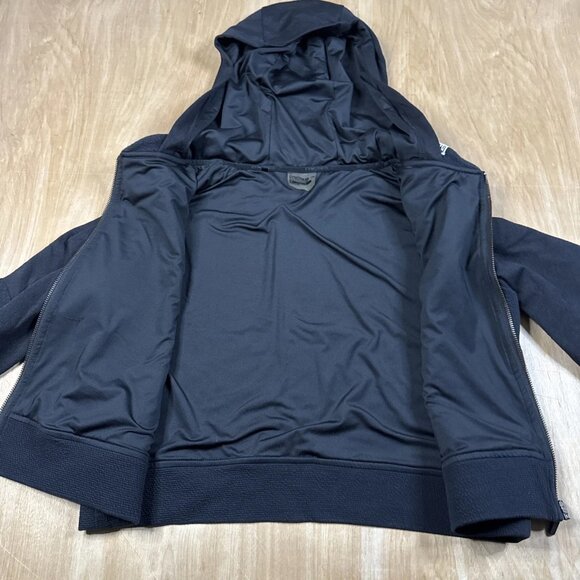 Gymshark Training Cropped Hoodie Women Sz M Black Athlesiure Full Zip Sweatshirt - Picture 5 of 5